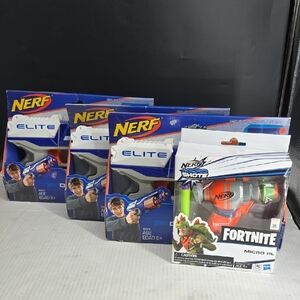 Nerf Elite Blasters and Fortnite Micro RL Set Bundle